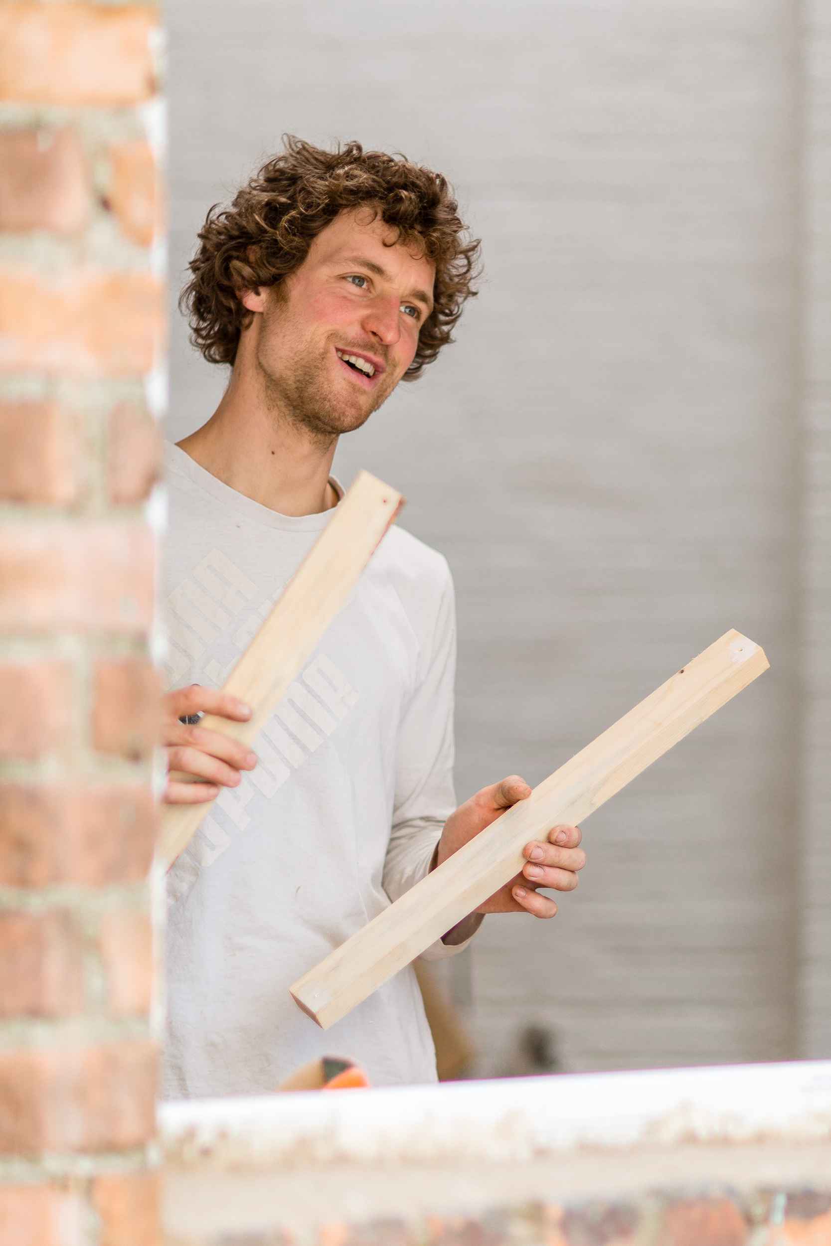 Christopher Mann in seiner Werkstatt in Leipzig Lindenau.