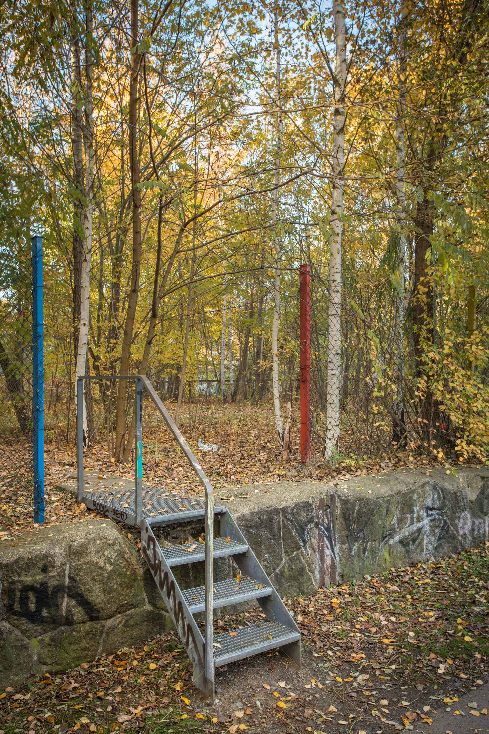 Wegeverbindung zwischen verschiedenen Stadtvierteln in Leipzig.