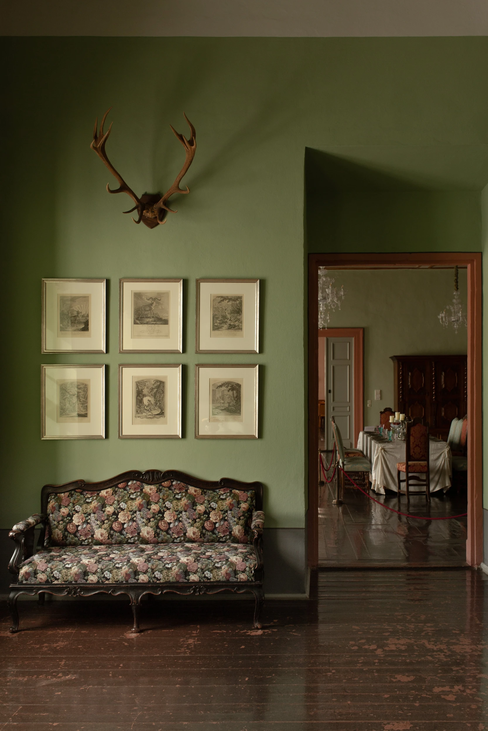 Eine Ansicht aus dem herrschaftlichen Gemächern im Schloss Moritzburg in Zeitz.