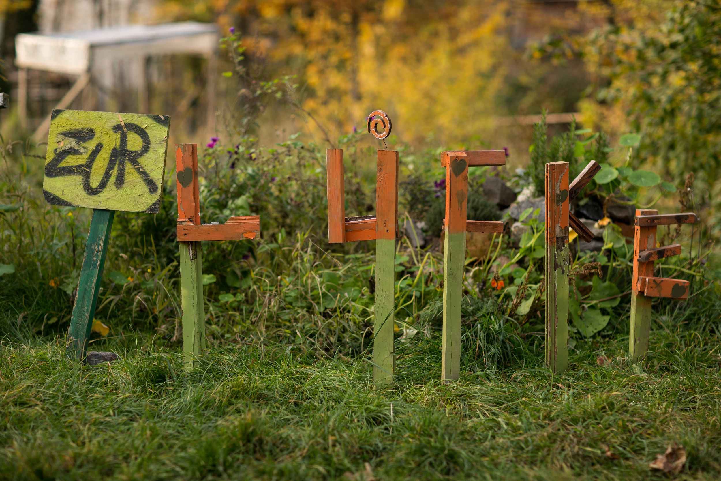 Mut zur Lücke, der Leitspruch des Nachbarschaftsgärten e.V., der für den Erhalt der Flächen in Leipzig Lindenau kämpfte